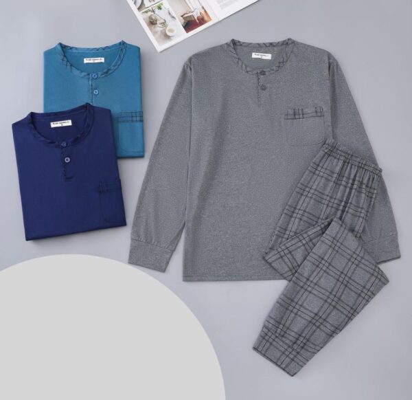 Pijama hombre algodón