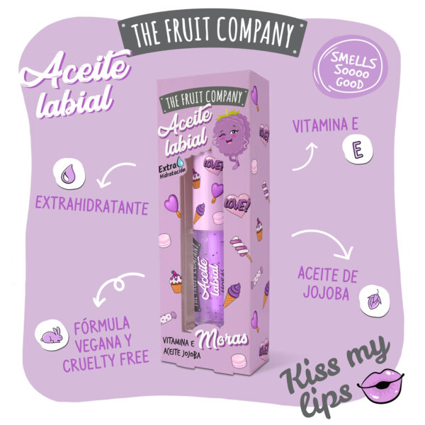 ACEITE LABIAL MORA THE FRUIT COMPANY