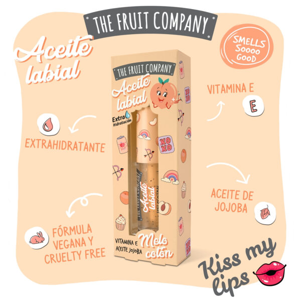 ACEITE LABIAL MELOCOTÓN THE FRUIT COMPANY